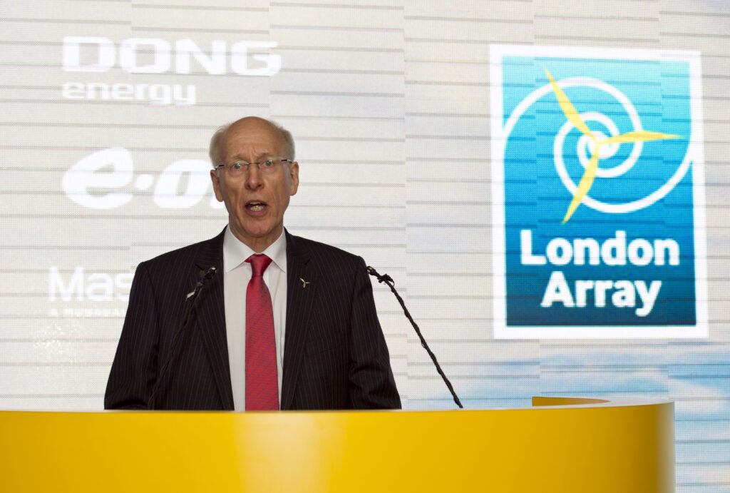 Project Director, Richard Rigg, speaking at the inauguration of London Array